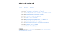 Desktop Screenshot of niklaslindblad.se